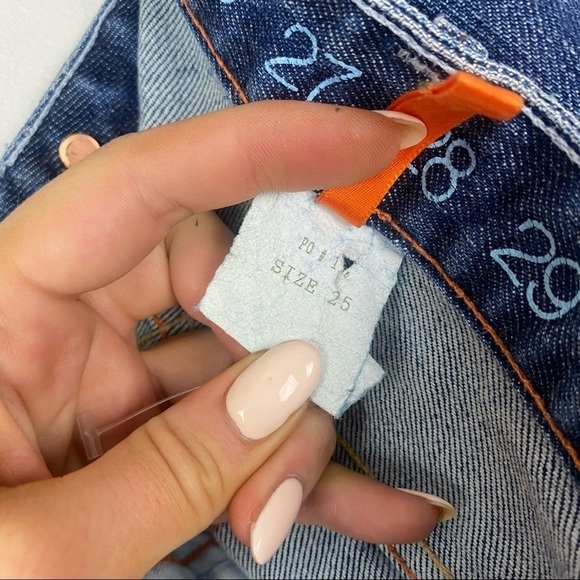 Earnest Sewn | Dark Wash Low Rise Boot Cut Jeans Size 25 - Picture 4 of 5